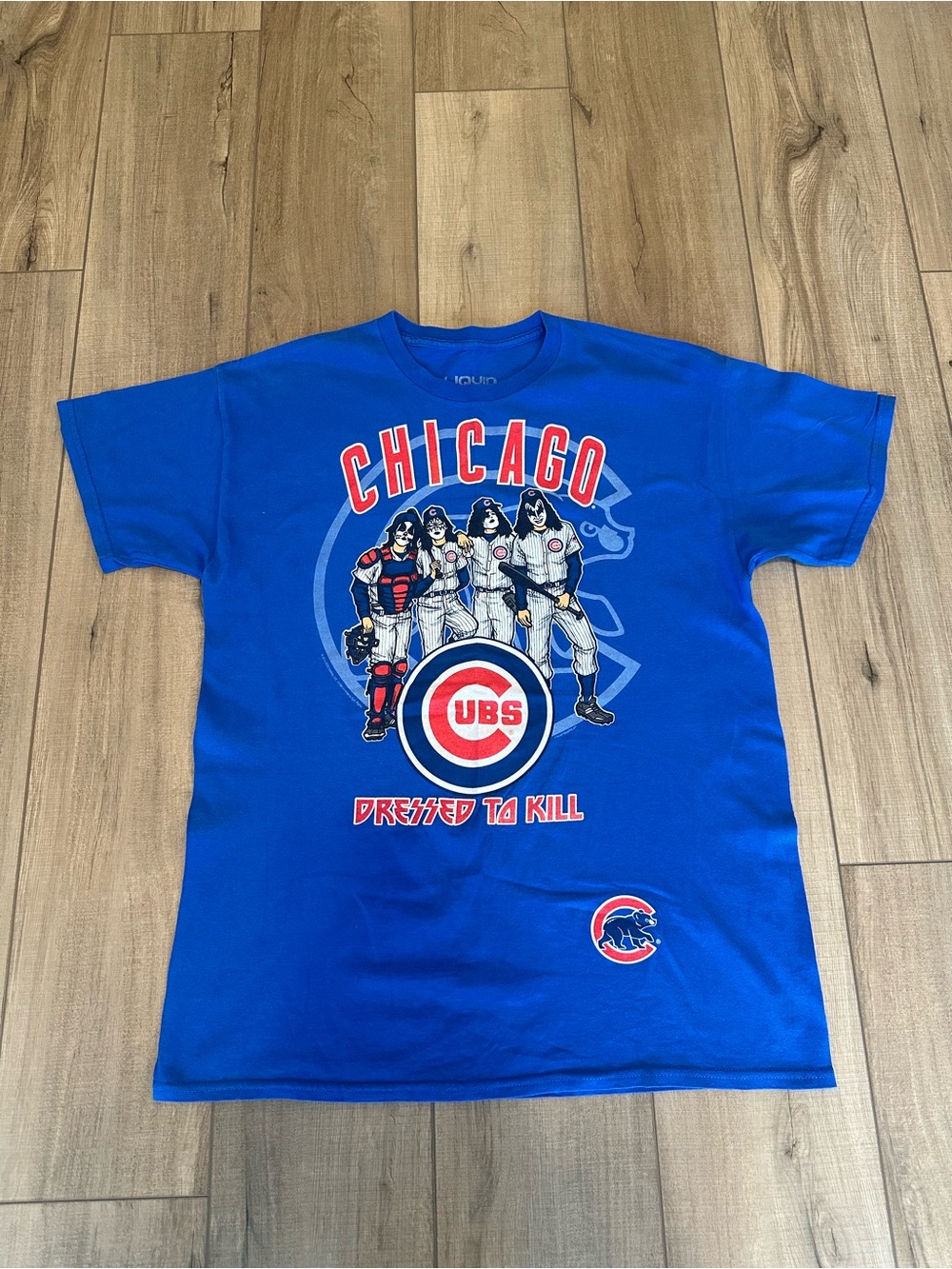 Liquid Blue Royal Blue Chicago Cubs KISS Dressed to Kill Graphic T-Shirt